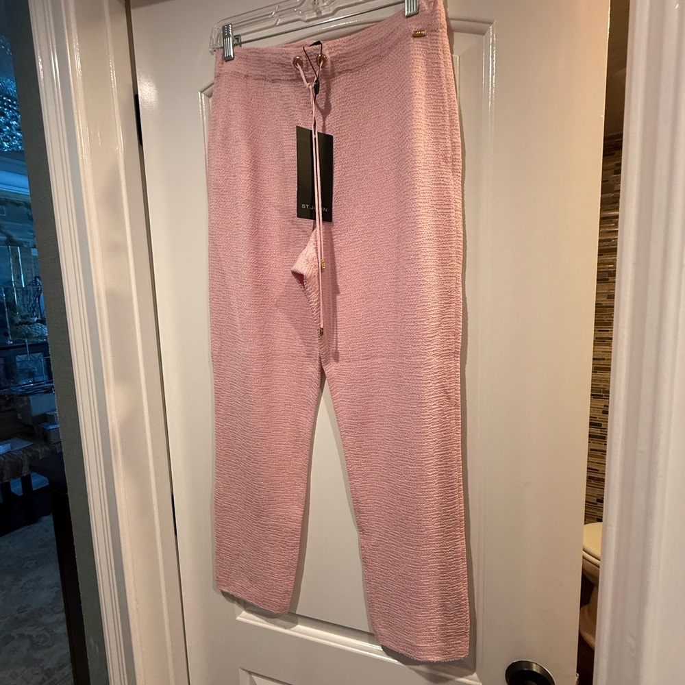 Pink Textured Lounge Pants
